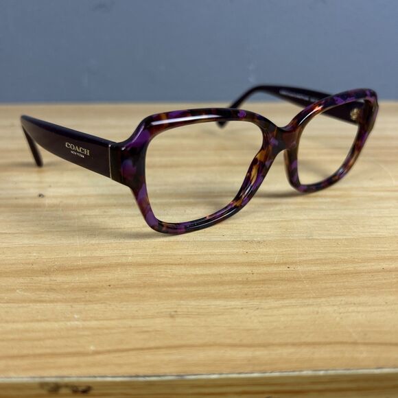 Coach HC8160 L145 533990 Sunglasses Frames Only Purple Tortoise Full Rim 56-17 - Picture 1 of 9